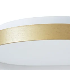 Plafón LED Lucande Asken, 61 cm, dorada, CCT, atenuable