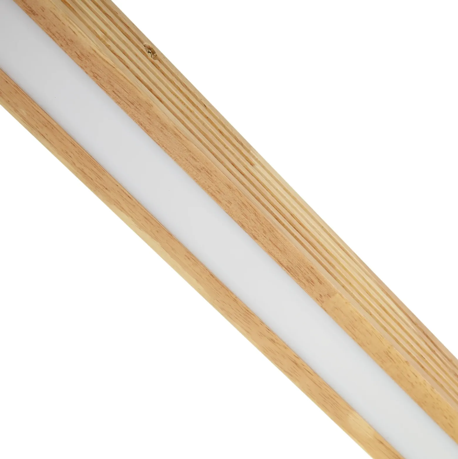 Plafón LED Lucande Emara, madera clara, roble, atenuable