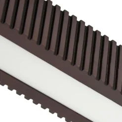 Plafón LED Lucande Emara, madera oscura, roble, atenuable