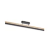 Plafón LED Lucande Holven, negro/madera, CCT, atenuable