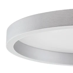 Plafón LED Lucande Rotundo, Ø 40 cm, aluminio, atenuable