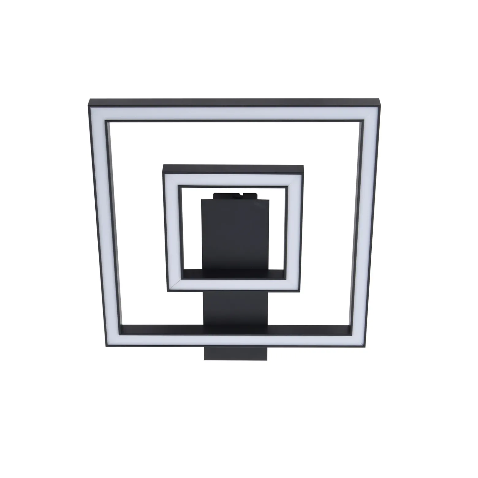 Plafón LED Madamo de Lindby, negro, 30 cm, 3000 K, aluminio