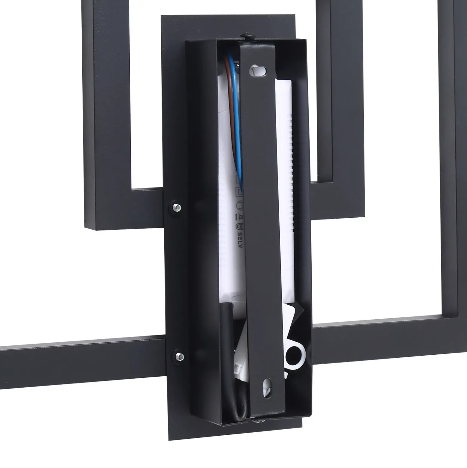 Plafón LED Madamo de Lindby, negro, 30 cm, 3000 K, aluminio
