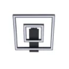 Plafón LED Madamo de Lindby, negro, 30 cm, 3000 K, aluminio