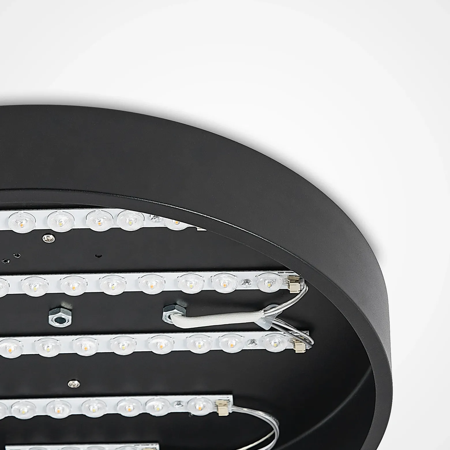 Plafón LED Milada de Lindby, negra, CCT, control remoto