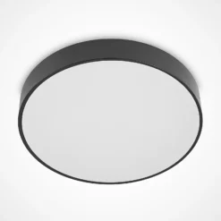 Plafón LED Milada de Lindby, negra, CCT, control remoto