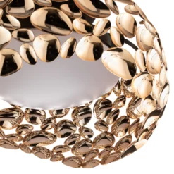 Plafón LED Narisa, Ø 46 cm, oro rosa