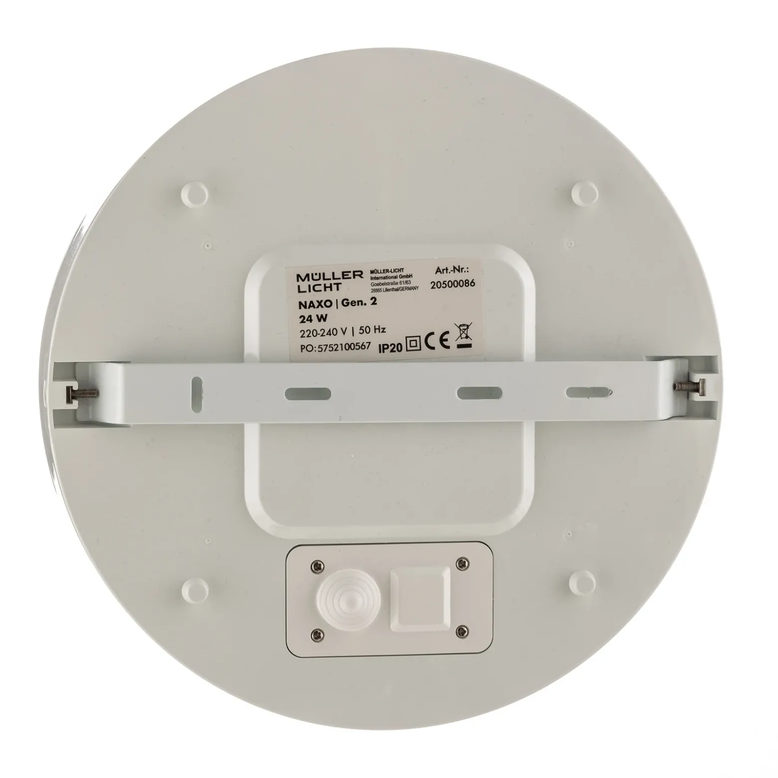 Plafón LED Naxo, 3.000 K, IP44