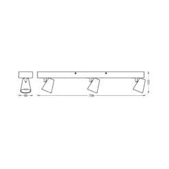 Plafón LED NEPTUNE CLICK-SELECT de OSRAM, 3 focos, blanco