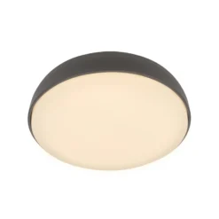 Plafón LED Nikan, antracita, Ø 28,5 cm, 3000 K
