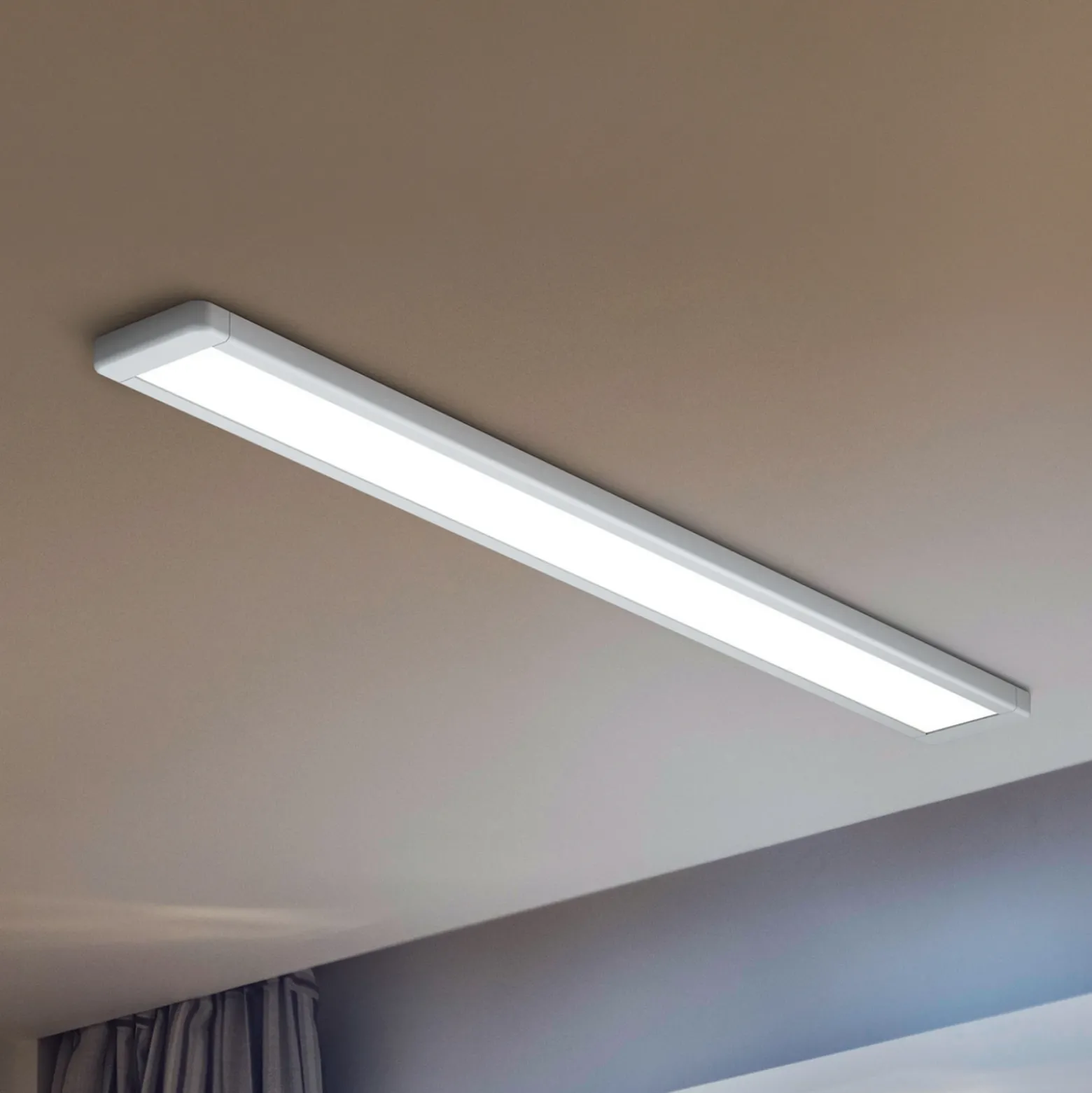 Plafón LED OFFICE LINE de OSRAM, blanca, 122 cm, metal