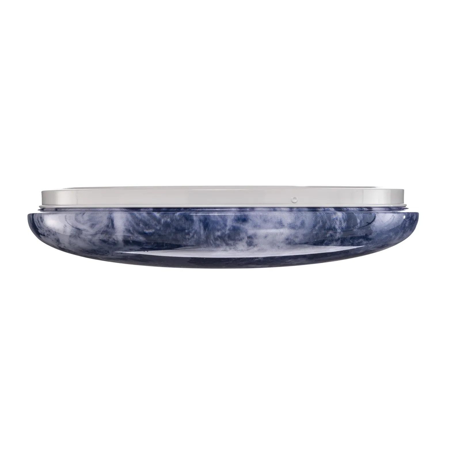 Plafón LED Orbi de Lindby, 38 cm, azul/blanco, plástico