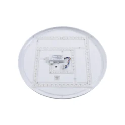 Plafón LED Orbi de Lindby, 48 cm, azul/blanco, plástico