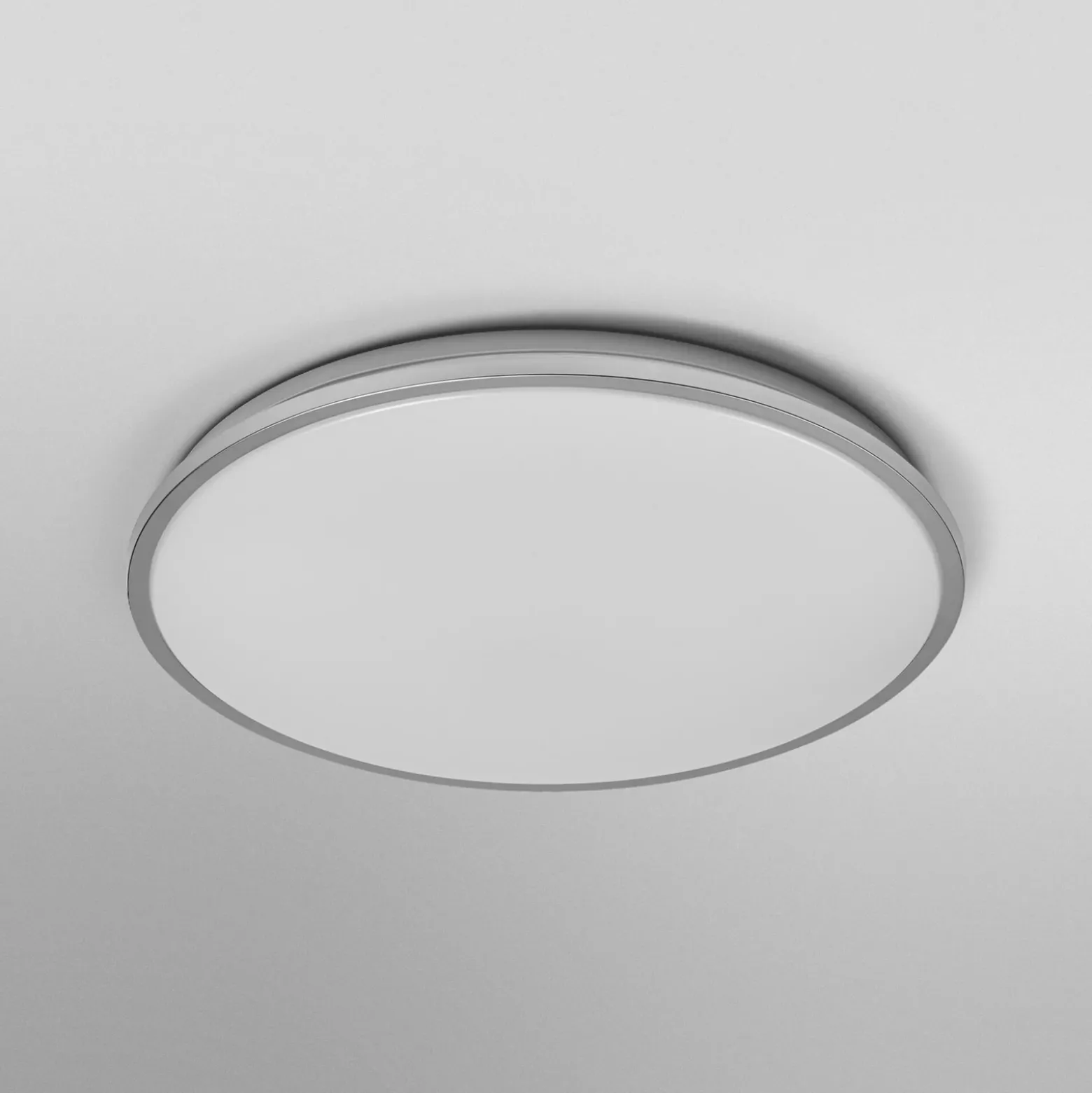 Plafón LED ORBIS DUBLIN de OSRAM, Ø 49 cm, metal plateado