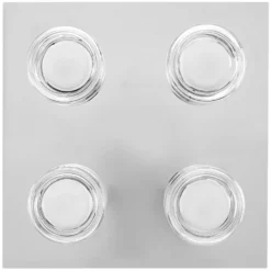 Plafón LED ORBIS FLAME de OSRAM, cromada, 4 luces, CCT IP44