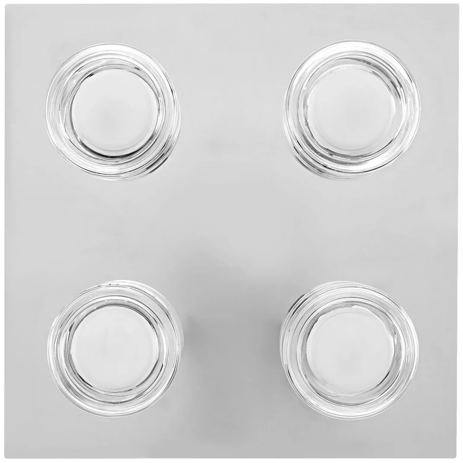 Plafón LED ORBIS FLAME de OSRAM, cromada, 4 luces, CCT IP44