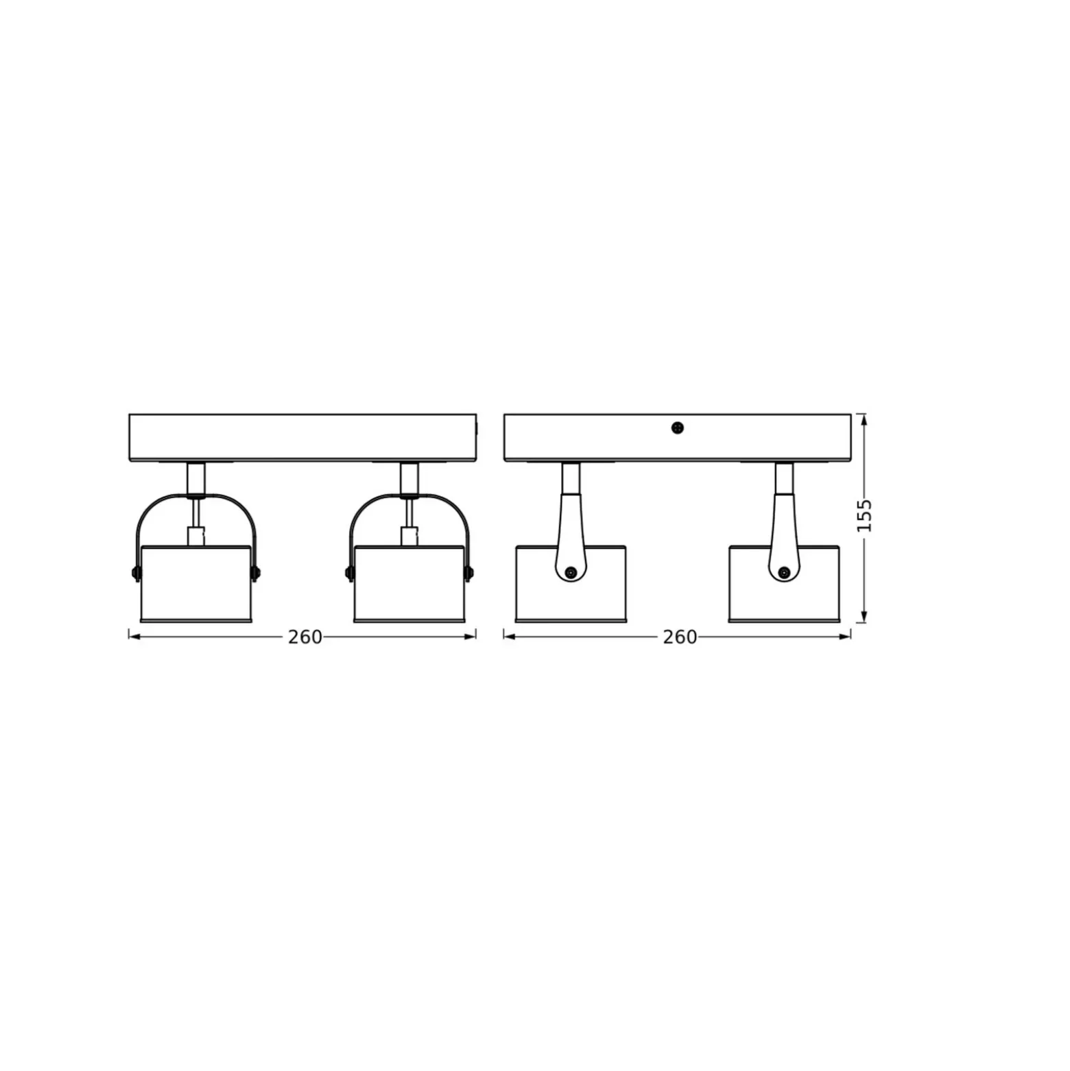 Plafón LED OSRAM Jupiter PLATE, 4 luces, metal plateado