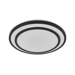 Plafón LED OSRAM ORBIS BERLIN, negro, Ø 39 cm, metal