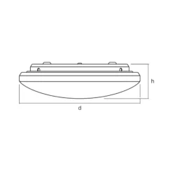 Plafón LED OSRAM ORBIS PURE, blanco, Ø 40 cm, 24 W
