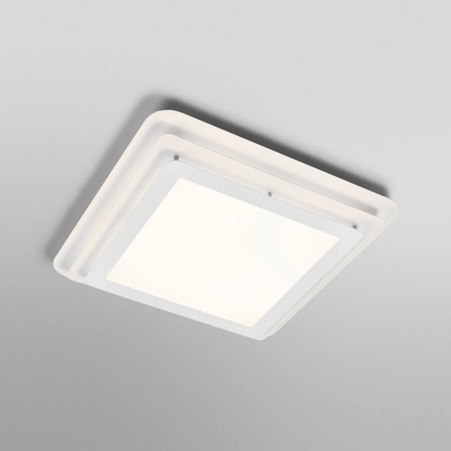 Plafón LED OSRAM ORBIS SPIRAL LAYER, blanca, 45 x 45 cm