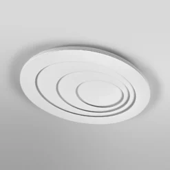 Plafón LED OSRAM ORBIS SPIRAL OVAL, Ø 72 cm, blanca, 63 W