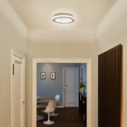 Plafón LED OSRAM ORBIS SPIRAL OVAL, Ø 36 cm, blanca, 27 W