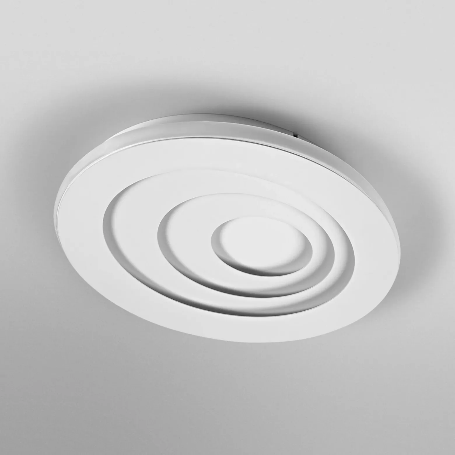Plafón LED OSRAM ORBIS SPIRAL OVAL, Ø 36 cm, blanca, 27 W