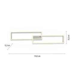 Plafón LED Paan, atenuable, CCT, memory
