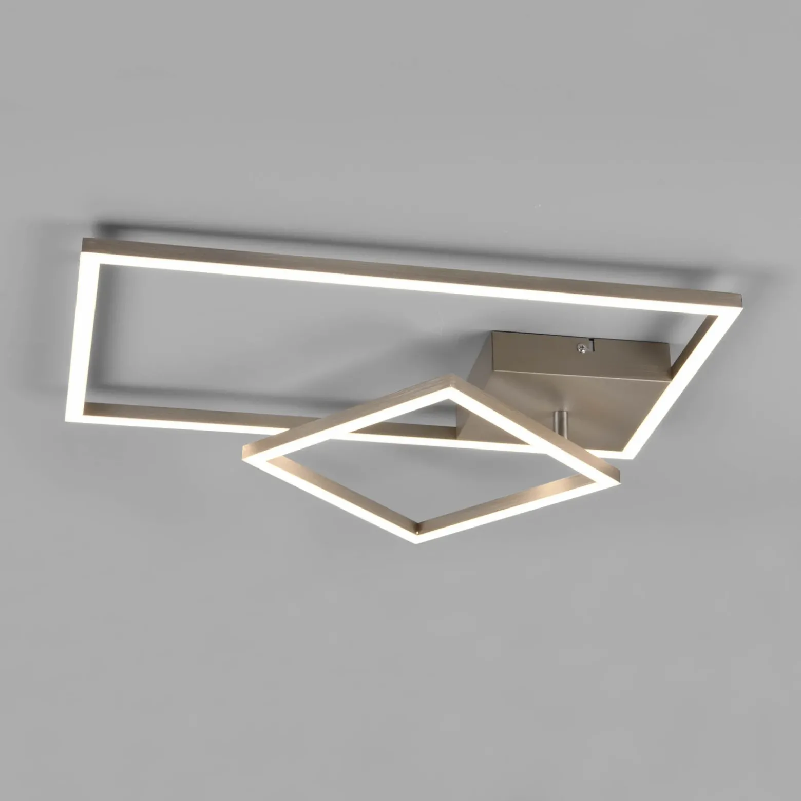 Plafón LED Padella giratorio 4.000K níquel