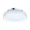 Plafón LED Paulmann Luena, IP44, cromado, Ø 25 cm