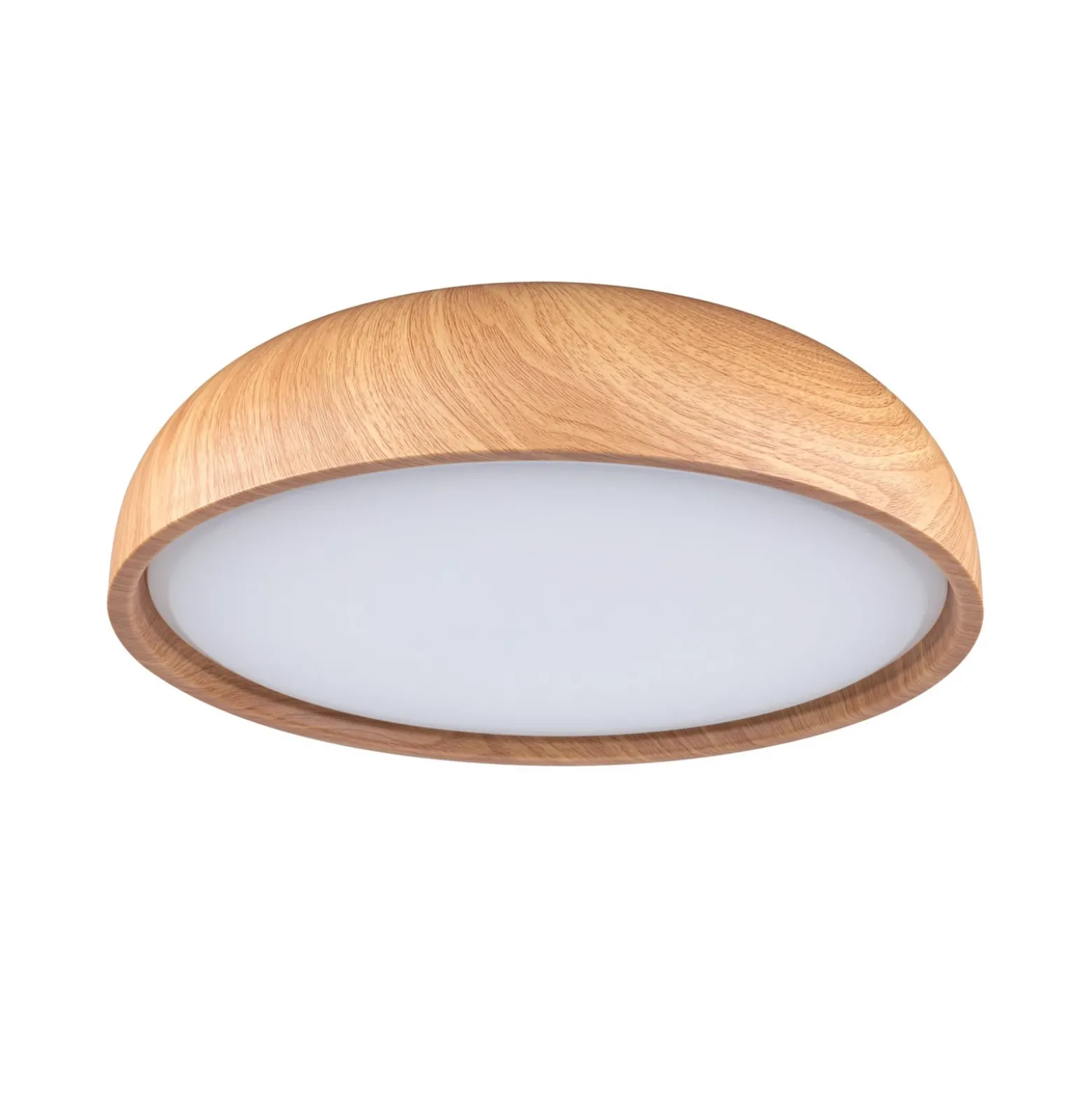 Plafón LED Paulmann Oka IP44 CCT con aspecto de madera