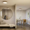Plafón LED Paulmann Oka IP44 CCT con aspecto de madera