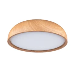 Plafón LED Paulmann Oka IP44 CCT con aspecto de madera