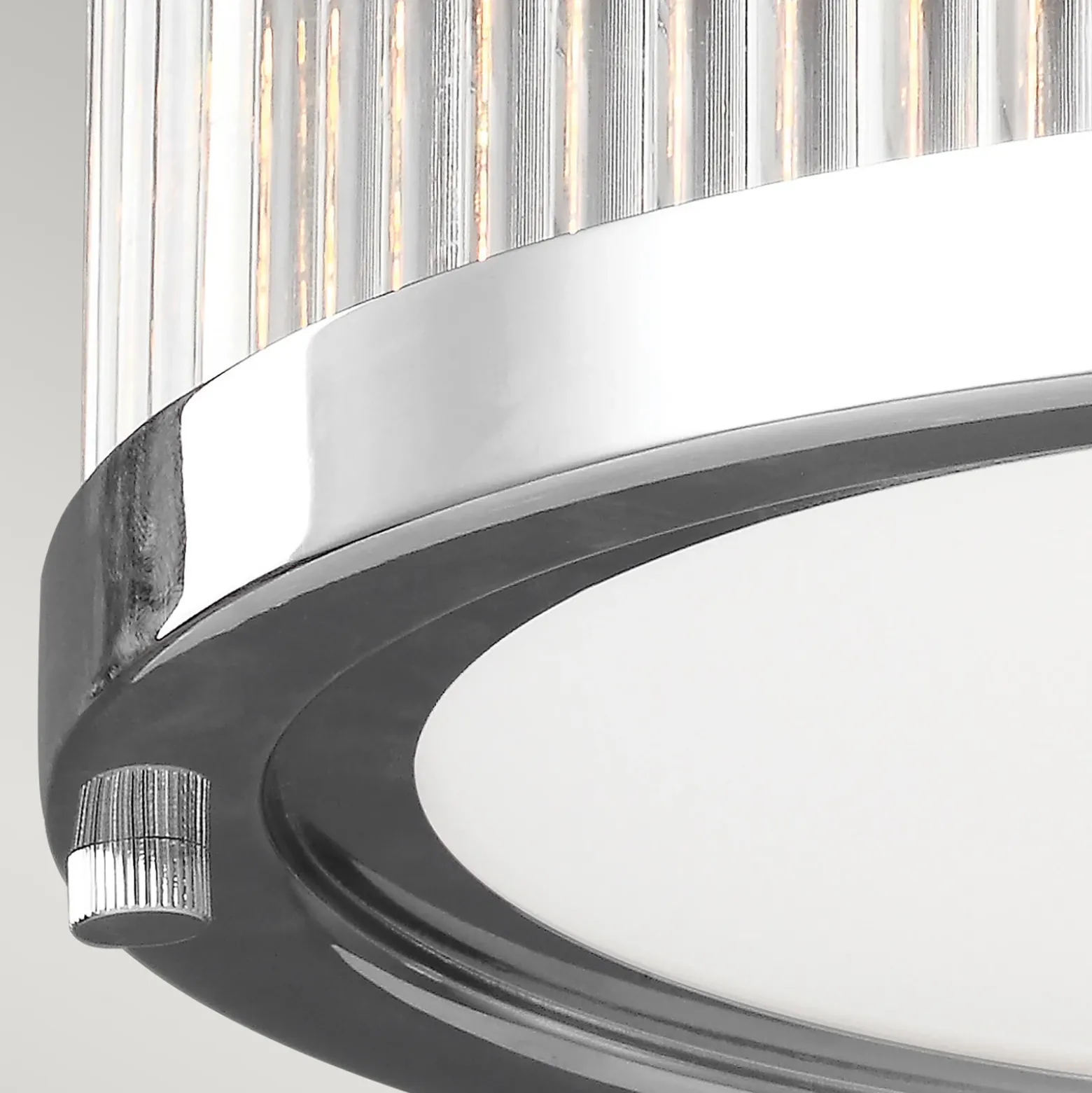 Plafón LED Paulson IP44 cromo Ø 27,9 cm