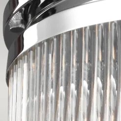 Plafón LED Paulson IP44 cromo Ø 27,9 cm