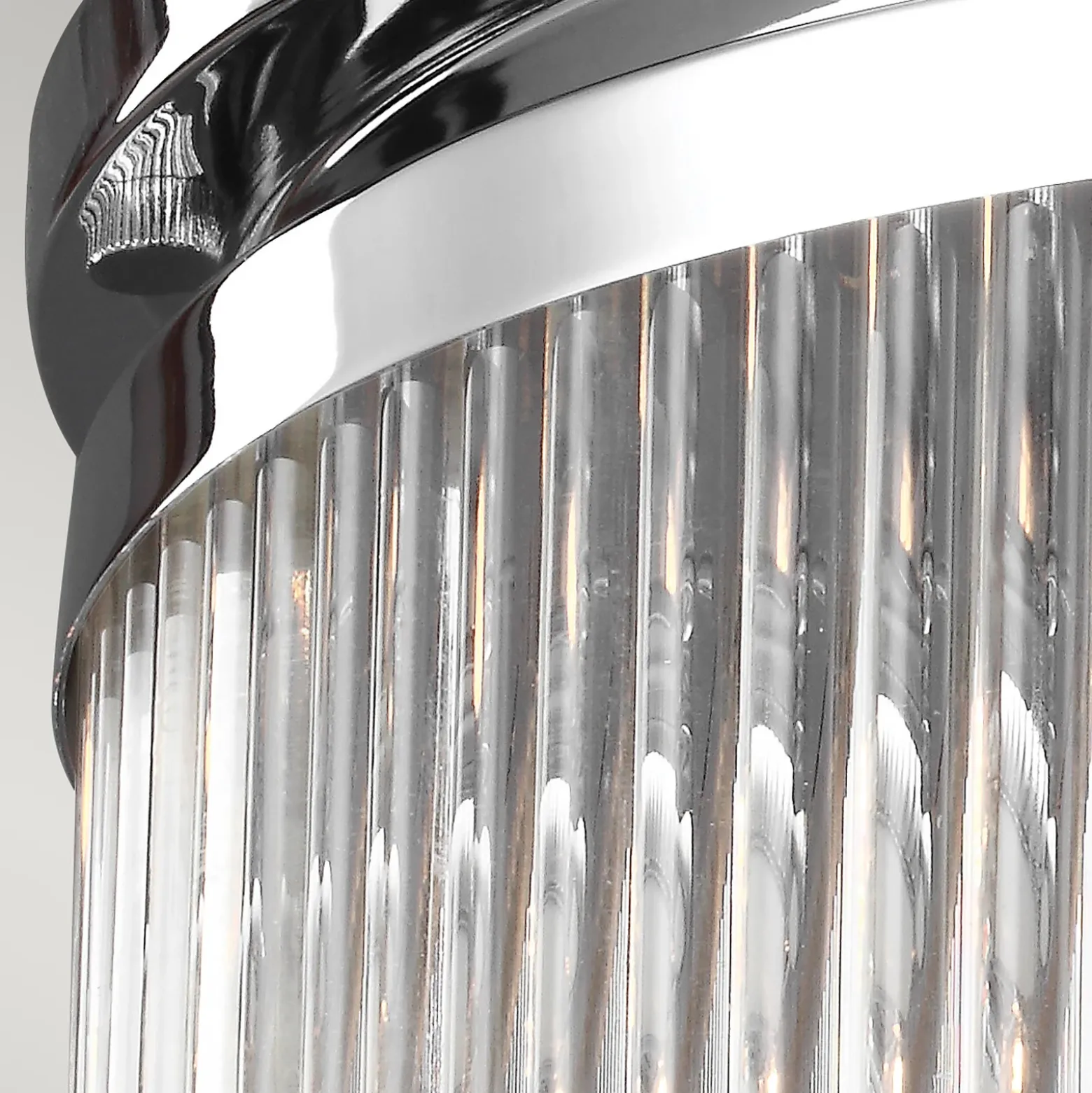 Plafón LED Paulson IP44 cromo Ø 27,9 cm