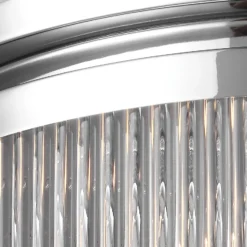 Plafón LED Paulson IP44 cromo Ø 38,1 cm