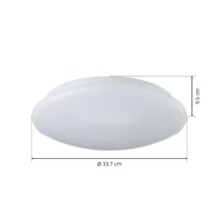 Plafón LED Porz IP44 sensor HF, blanco