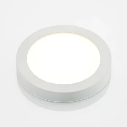 Plafón LED PRIOS Edwina, blanco, 25 cm, CCT, IP44