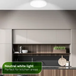 Plafón LED Pulap A, blanco, Ø 33 cm, plástico