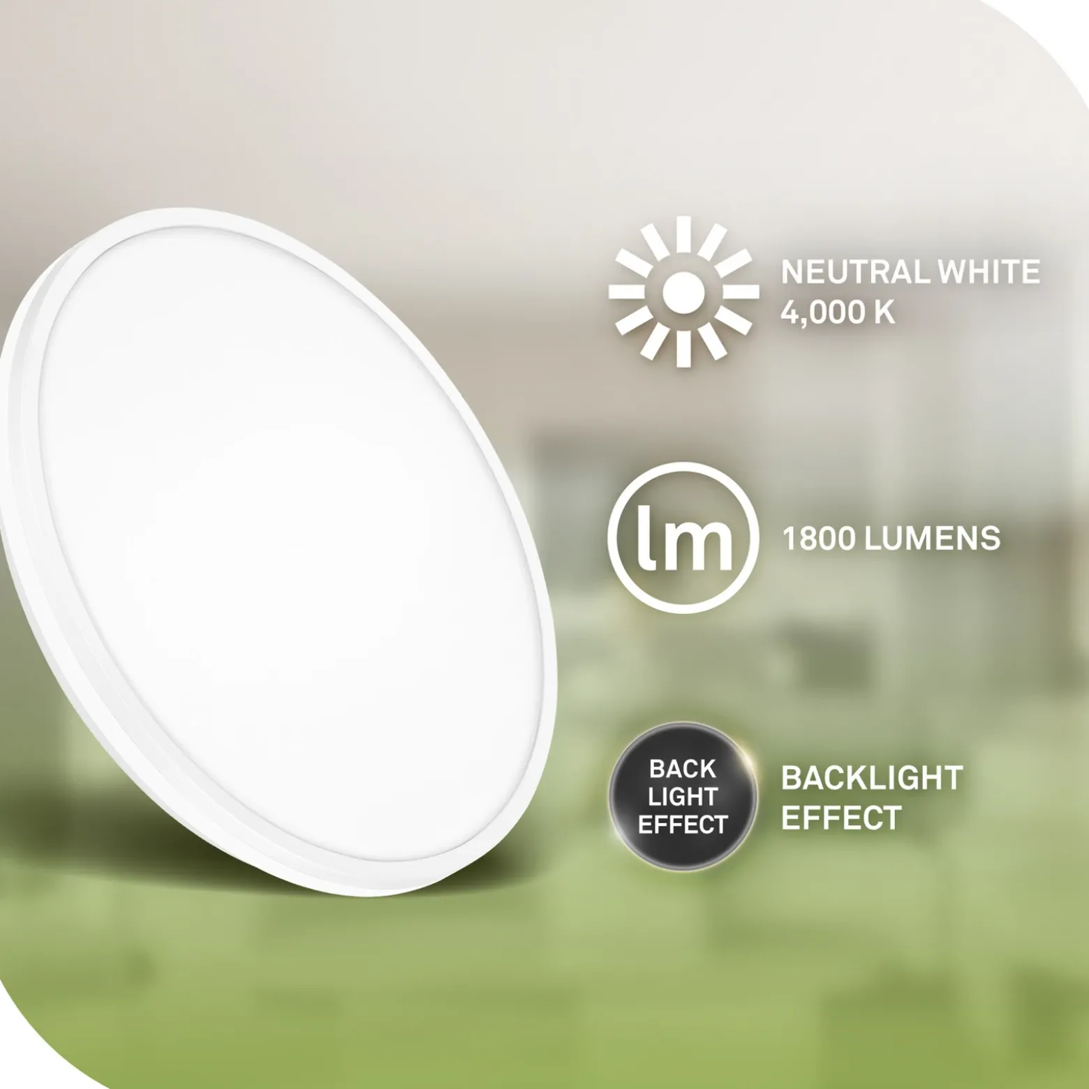 Plafón LED Pulap A, blanco, Ø 33 cm, plástico