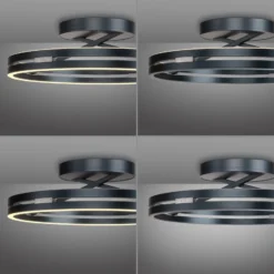 Plafón LED PURE Loop, gris místico, Ø 60 cm, CCT