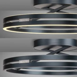 Plafón LED PURE Loop, gris místico, Ø 60 cm, CCT