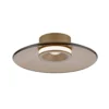 Plafón LED PURE Moon, bronce, Ø 32 cm, cristal/aluminio