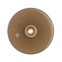 Plafón LED PURE Moon, bronce, Ø 50 cm, cristal/aluminio