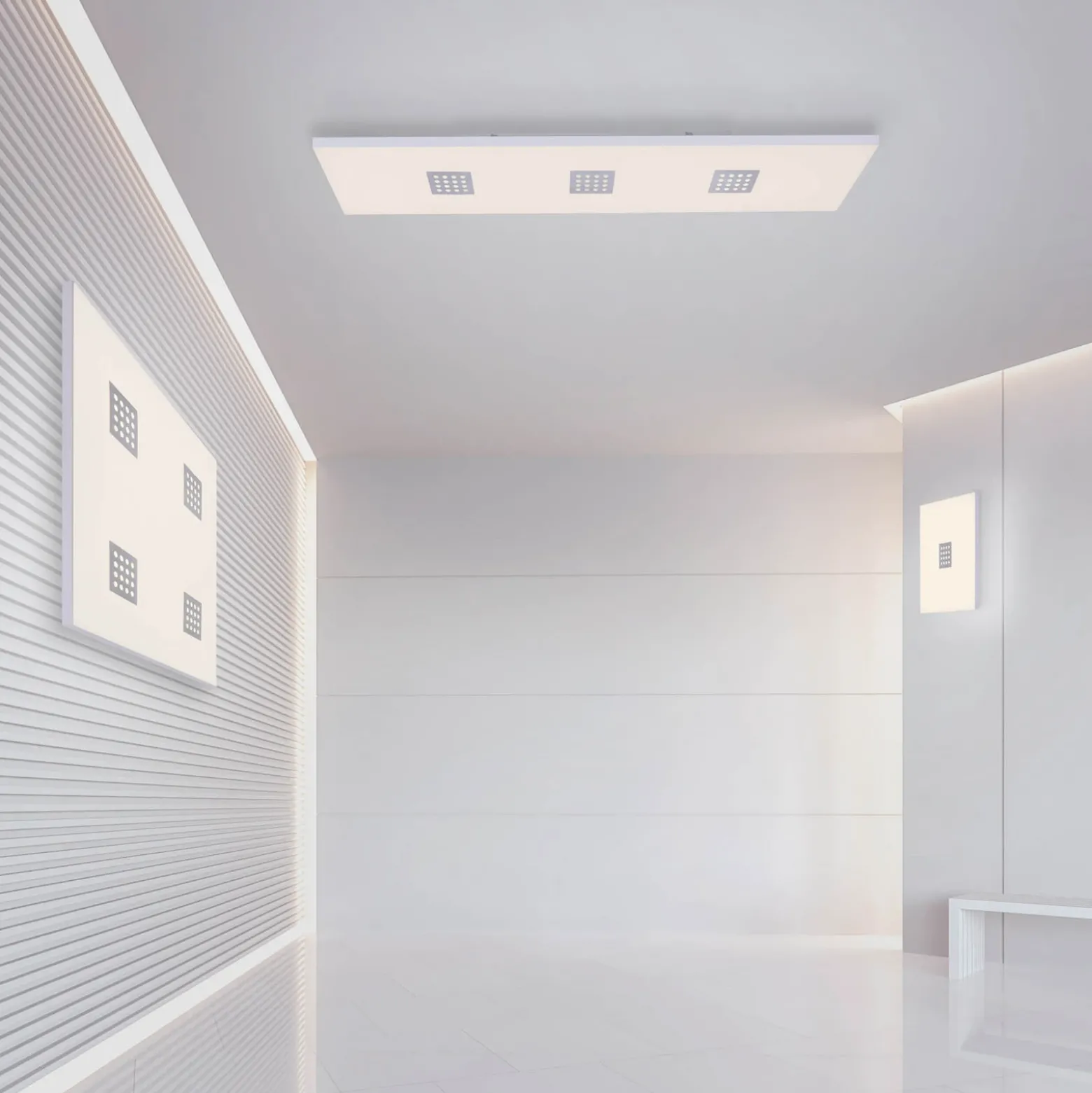 Plafón LED PURE Neo, 120 cm, aluminio, CCT, control remoto