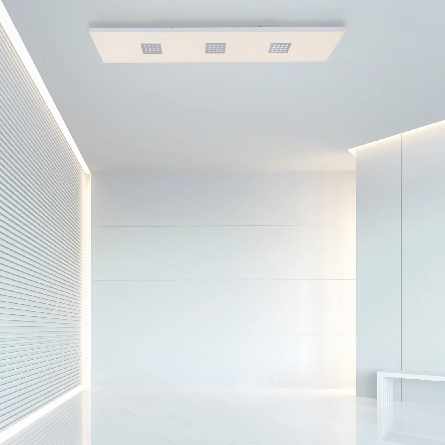 Plafón LED PURE Neo, 120 cm, aluminio, CCT, control remoto