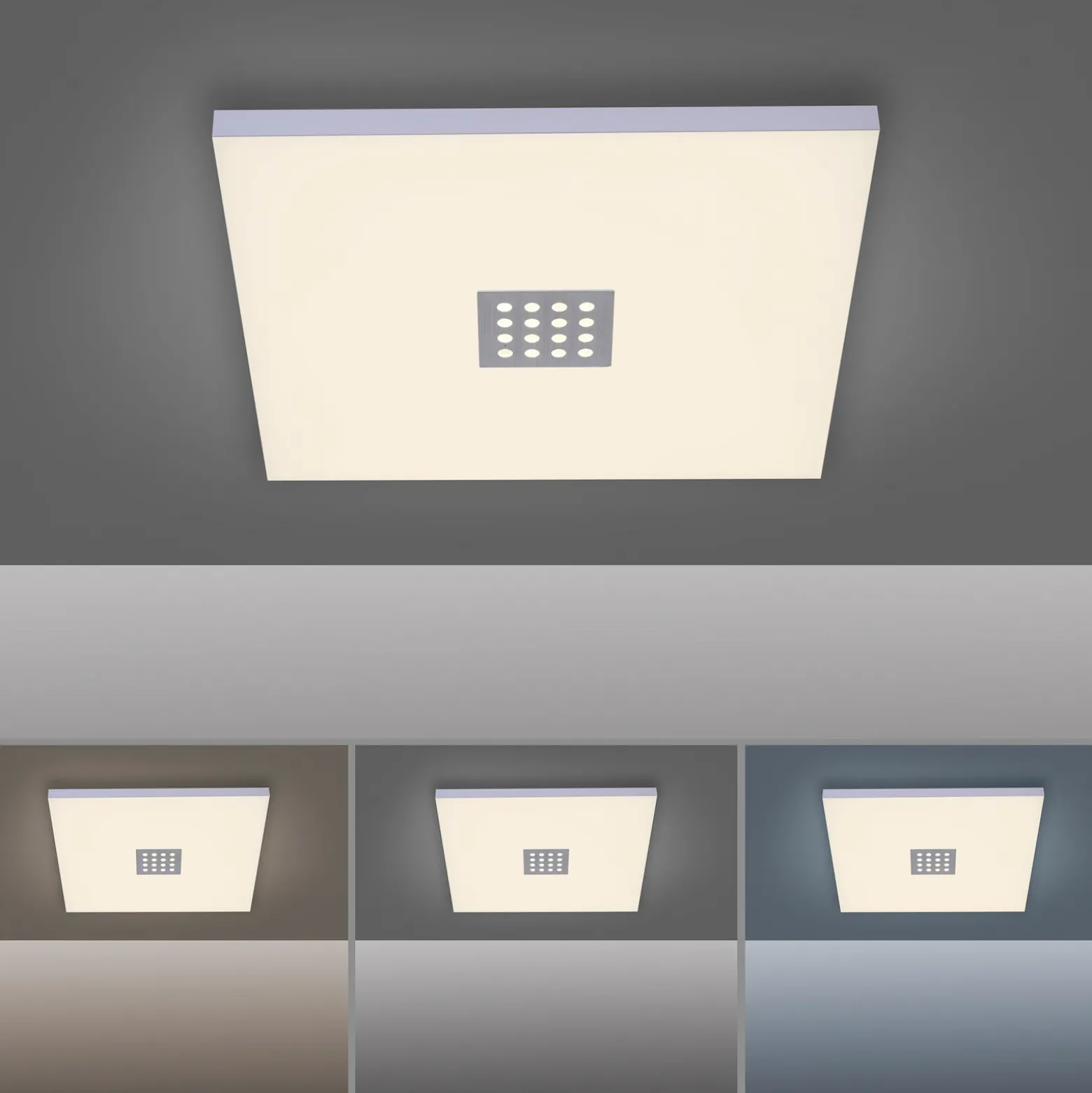 Plafón LED PURE Neo, 45 cm, aluminio, CCT, control remoto