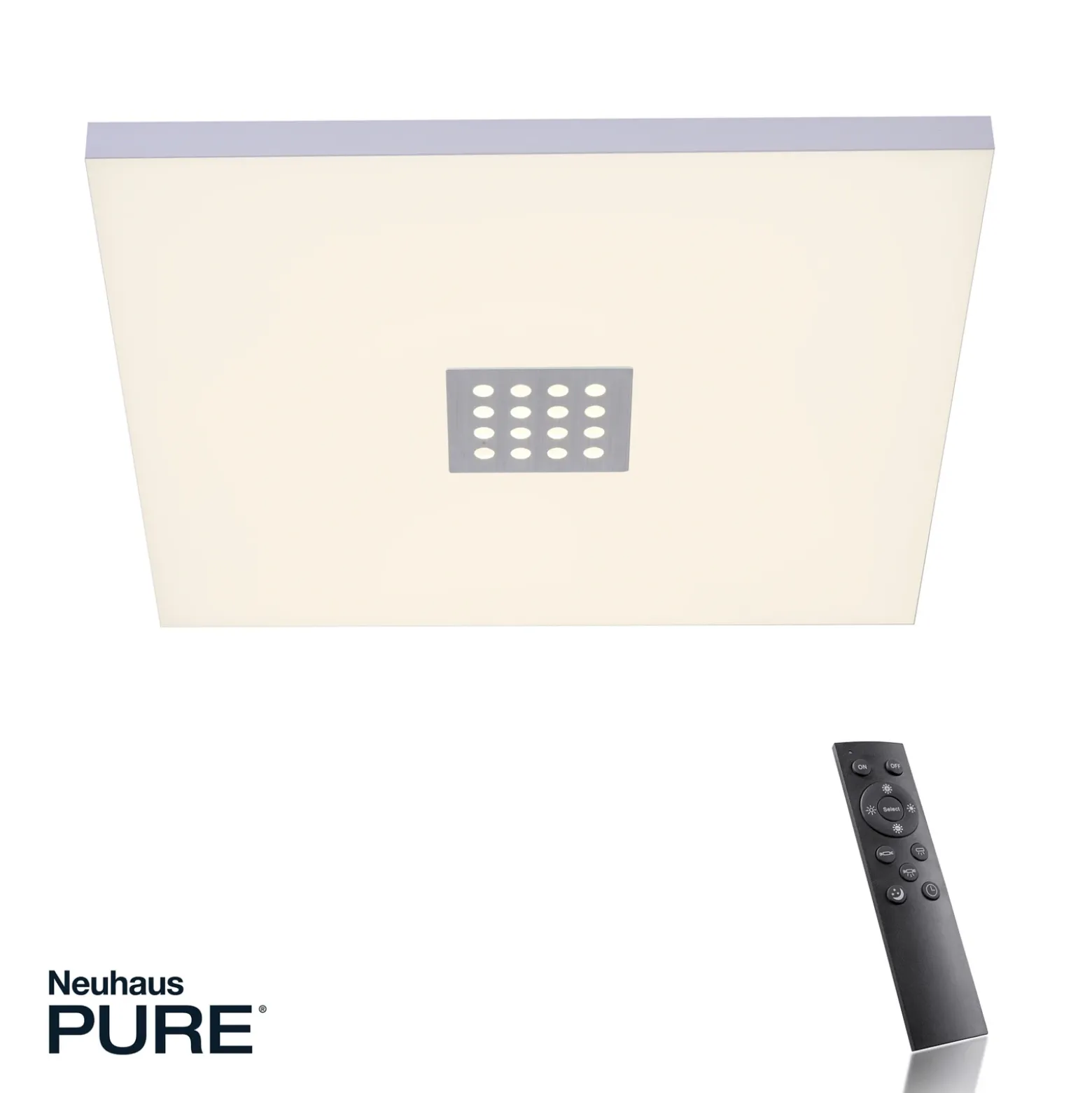 Plafón LED PURE Neo, 45 cm, aluminio, CCT, control remoto