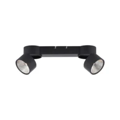 Plafón LED PURE Nola, con 2 luces, negro